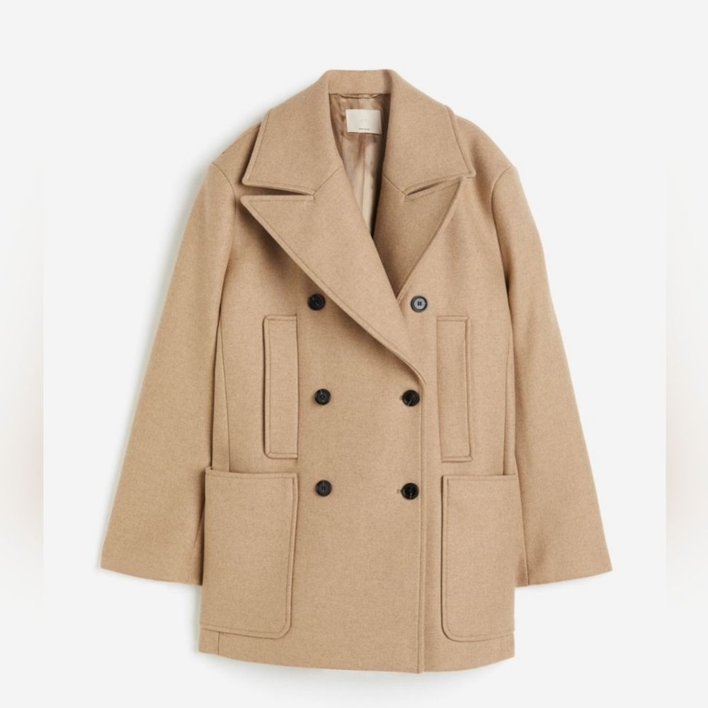 Oversized wool coat